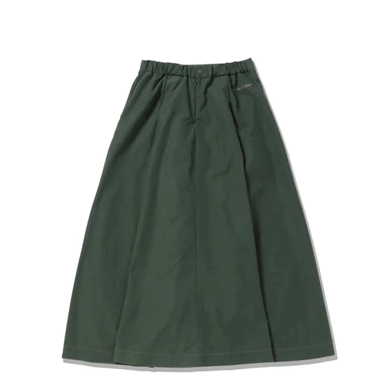 And Wander Womens High Count Cloth Skirt Green