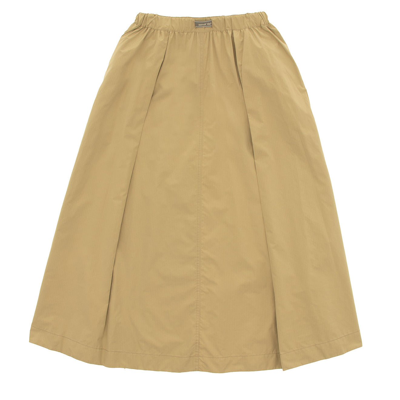 And Wander Womens Oversized Cargo Skirt Light Beige