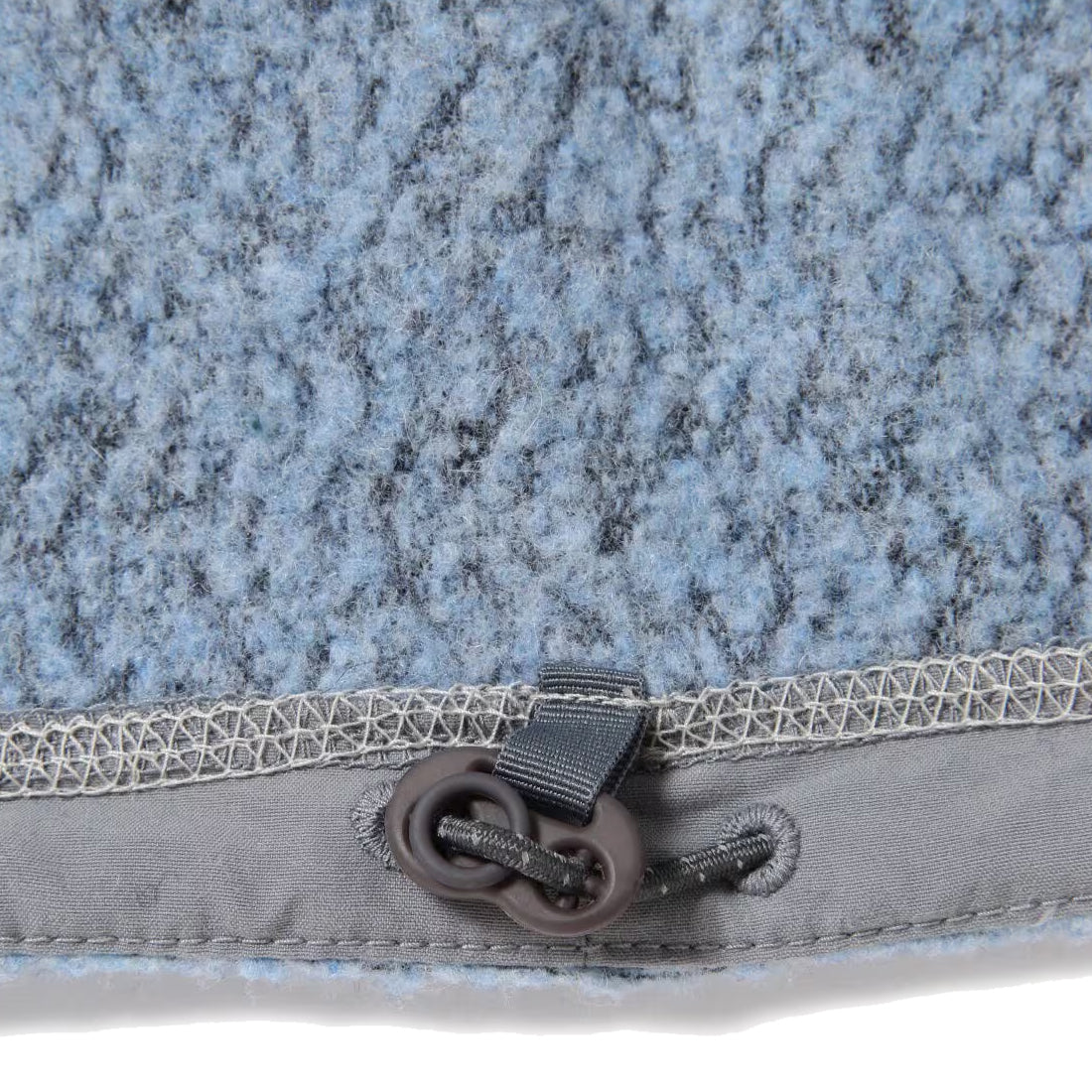 And Wander Womens Re Wool Jq Stand Zip Light Blue