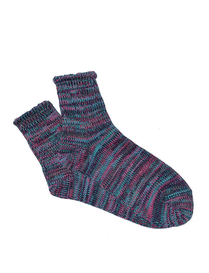 Anonymous Ism 5 Colour Mix Quarter Socks D. Violet Anonymous Ism