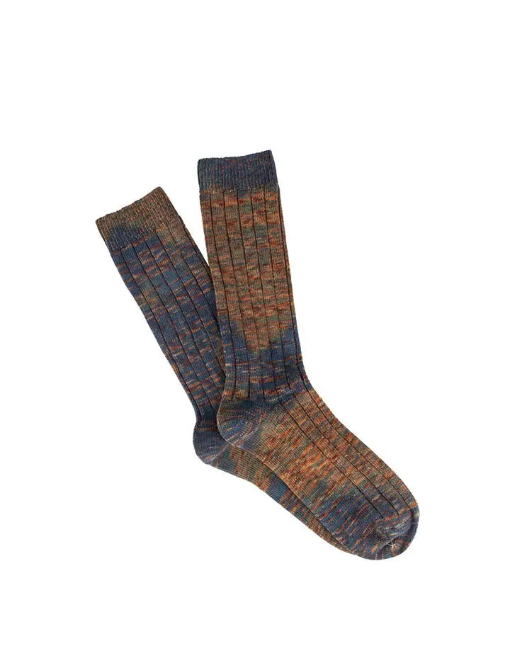 Anonymous Ism Mix Tie Dye Crew Socks Orange Anonymous Ism