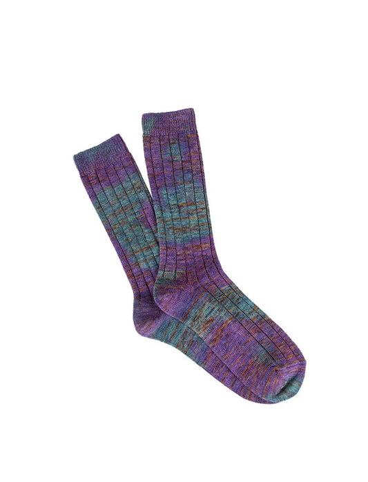 Anonymous Ism Mix Tie Dye Crew Socks Purple Anonymous Ism