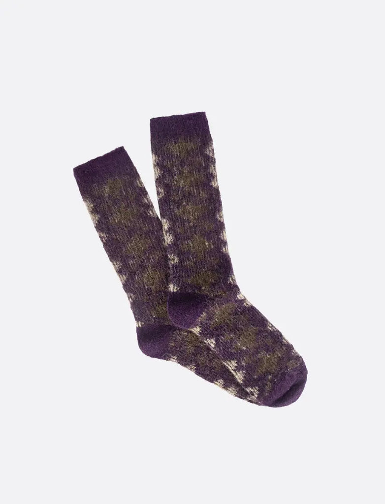 Anonymous Ism Napping Diamond JQ Crew Socks Violet Anonymous Ism
