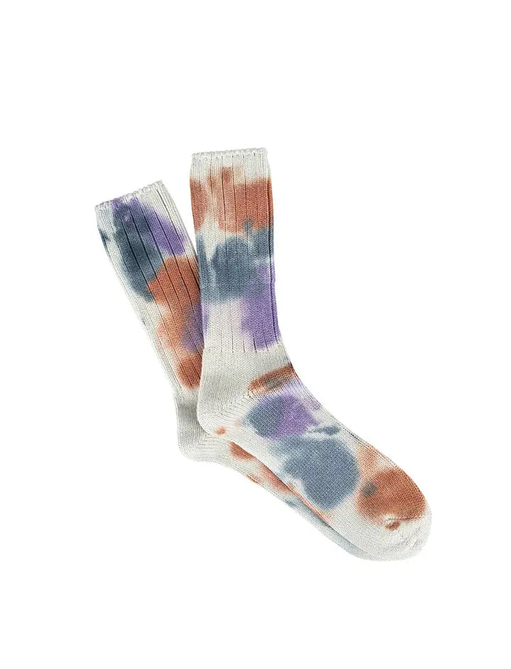 Anonymous Ism Scatter Dye Crew Socks Ink Blue Anonymous Ism