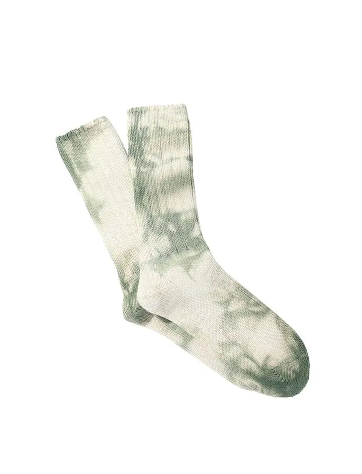 Anonymous Ism Uneven Dye Crew Socks Moss Anonymous Ism