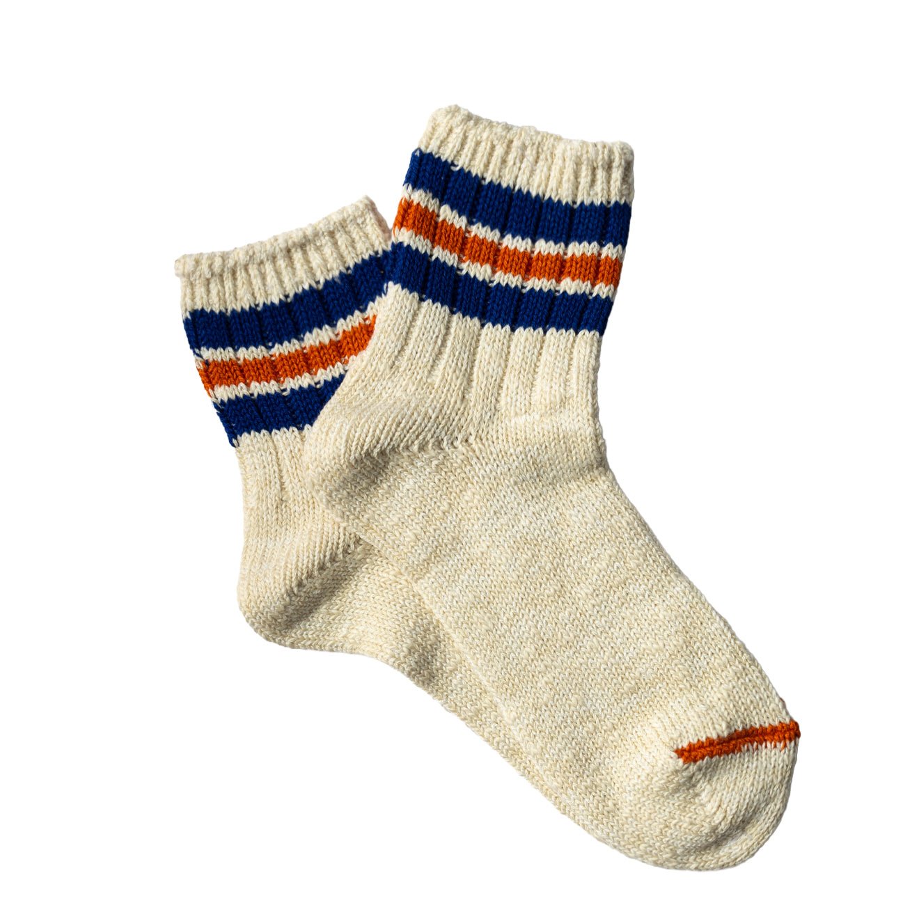 Anonymous Ism 3 Line Slub Q Sock Blue / Orange - pam pam 