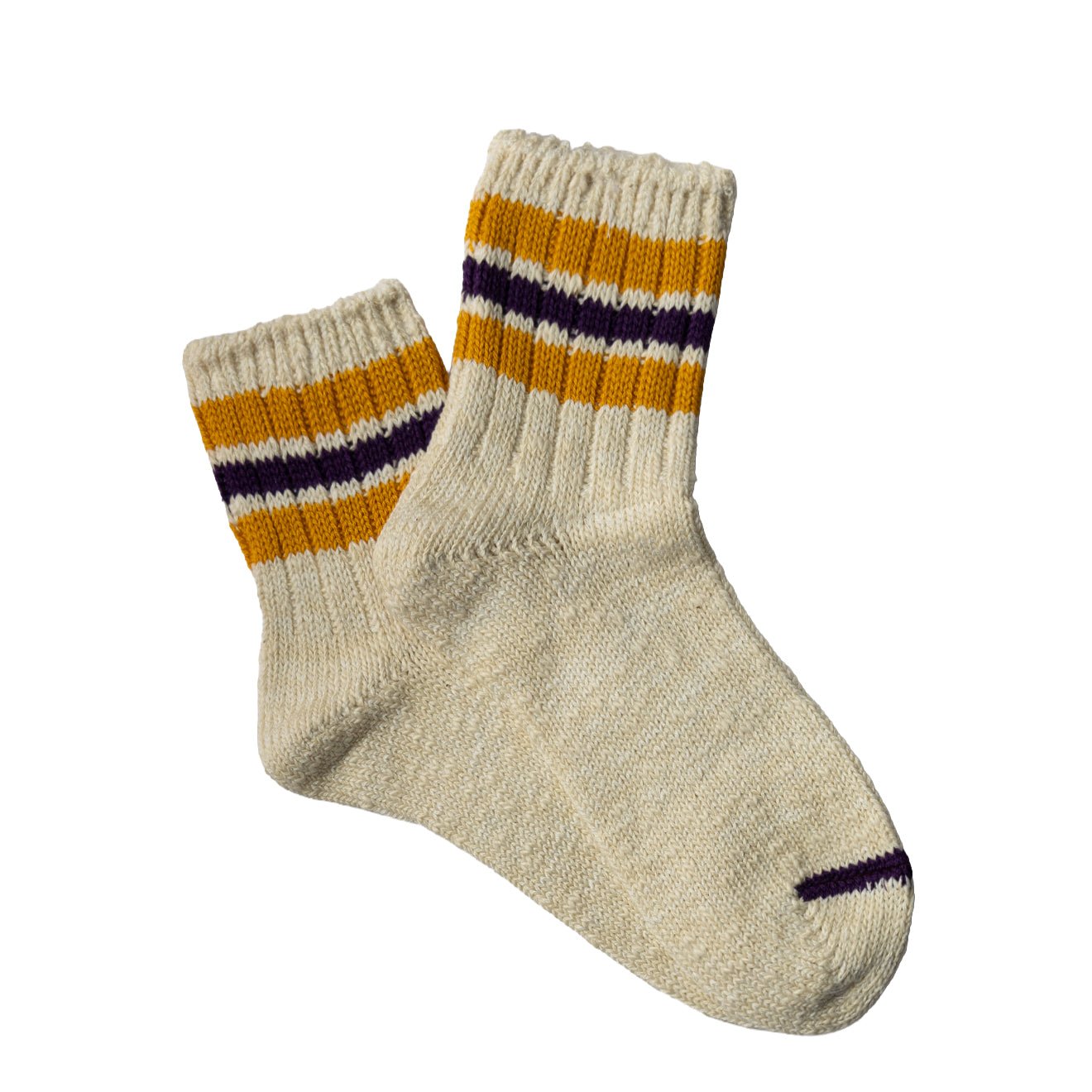 Anonymous Ism 3 Line Slub Q Sock Oatmeal - pam pam 