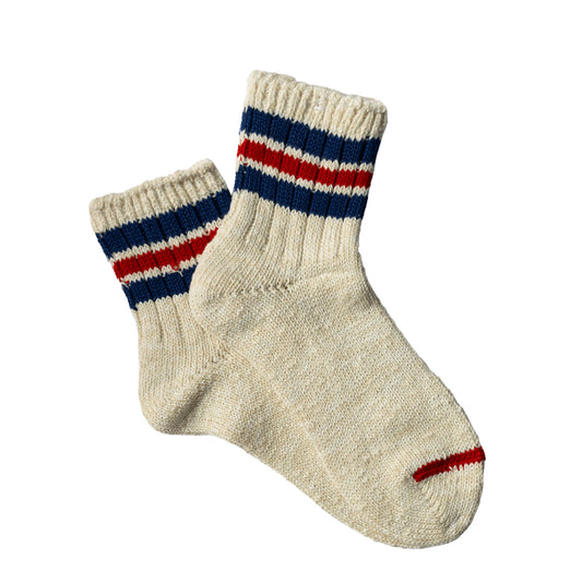 Anonymous Ism 3 Line Slub Q Sock Off White - pam pam