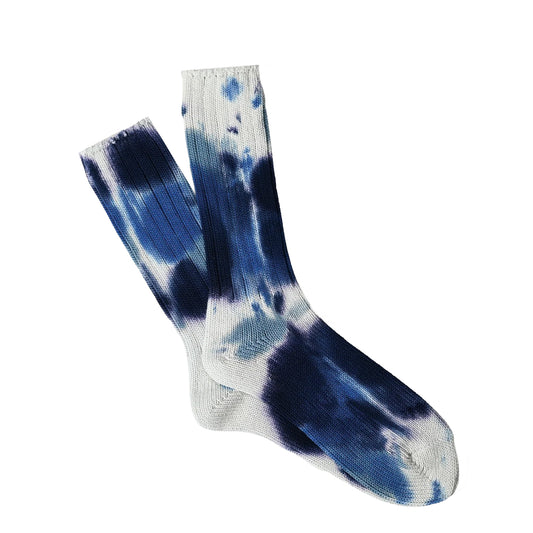Anonymous Ism Scatter Dye Crew Socks Blue - pam pam