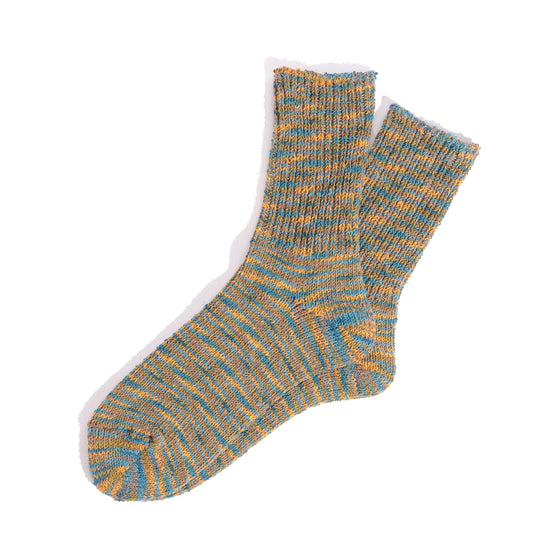 Anonymous Ism Silk Tweed Specdyed Q Socks Mint