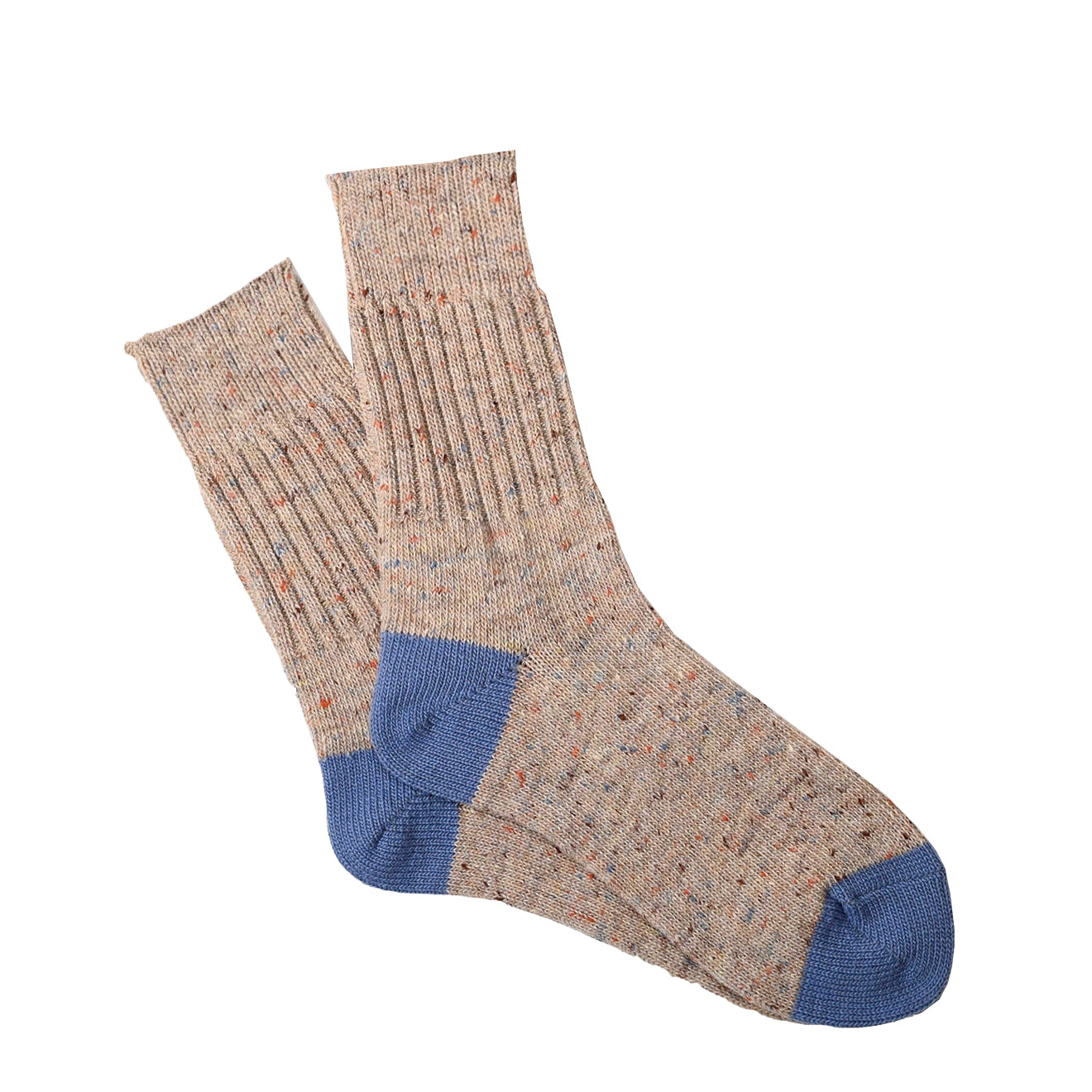 Anonymous Ism Tweed Nep Half Socks Beige - pam pam 