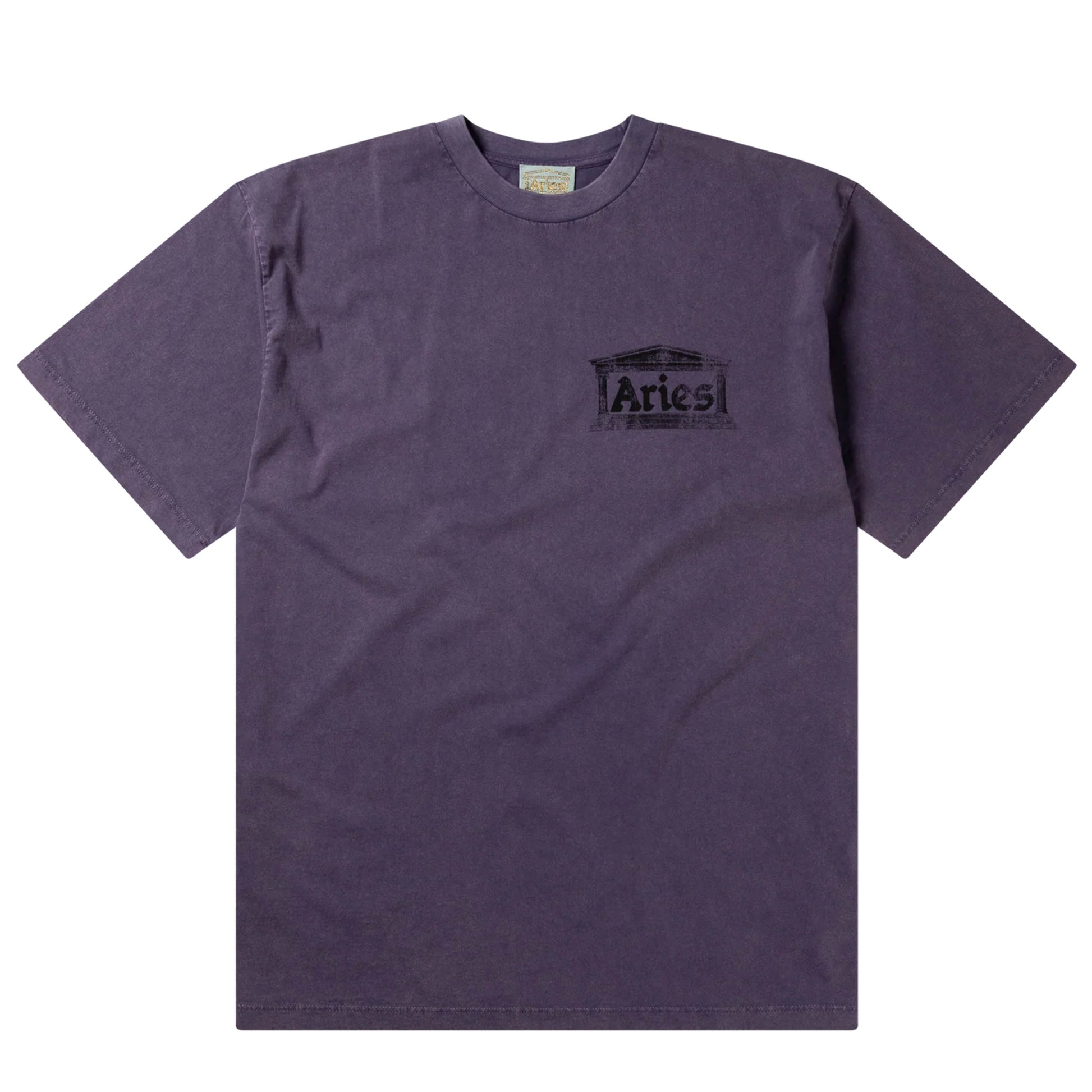 Aries Aged Ancient Temple SS Tee Purple - pam pam 