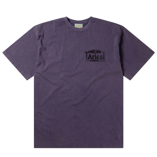 Aries Aged Ancient Temple SS Tee Purple - pam pam