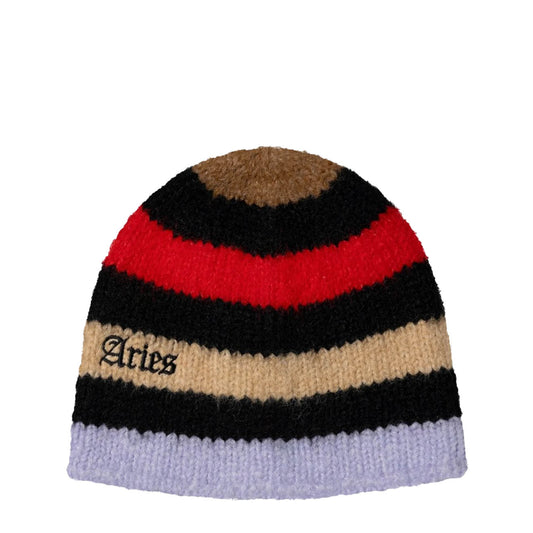 Aries Brushed Stripe Beanie Multi - pam pam
