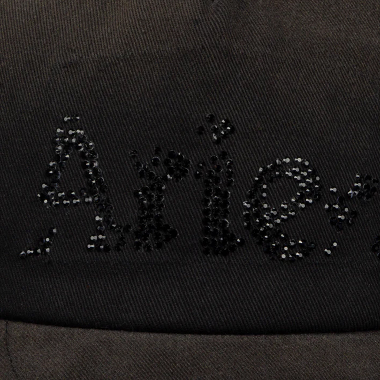 Aries Distressed Diamante Cap Black