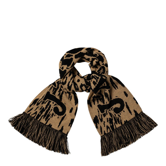 Aries J'Adoro Aries Leopard Scarf Beige - pam pam