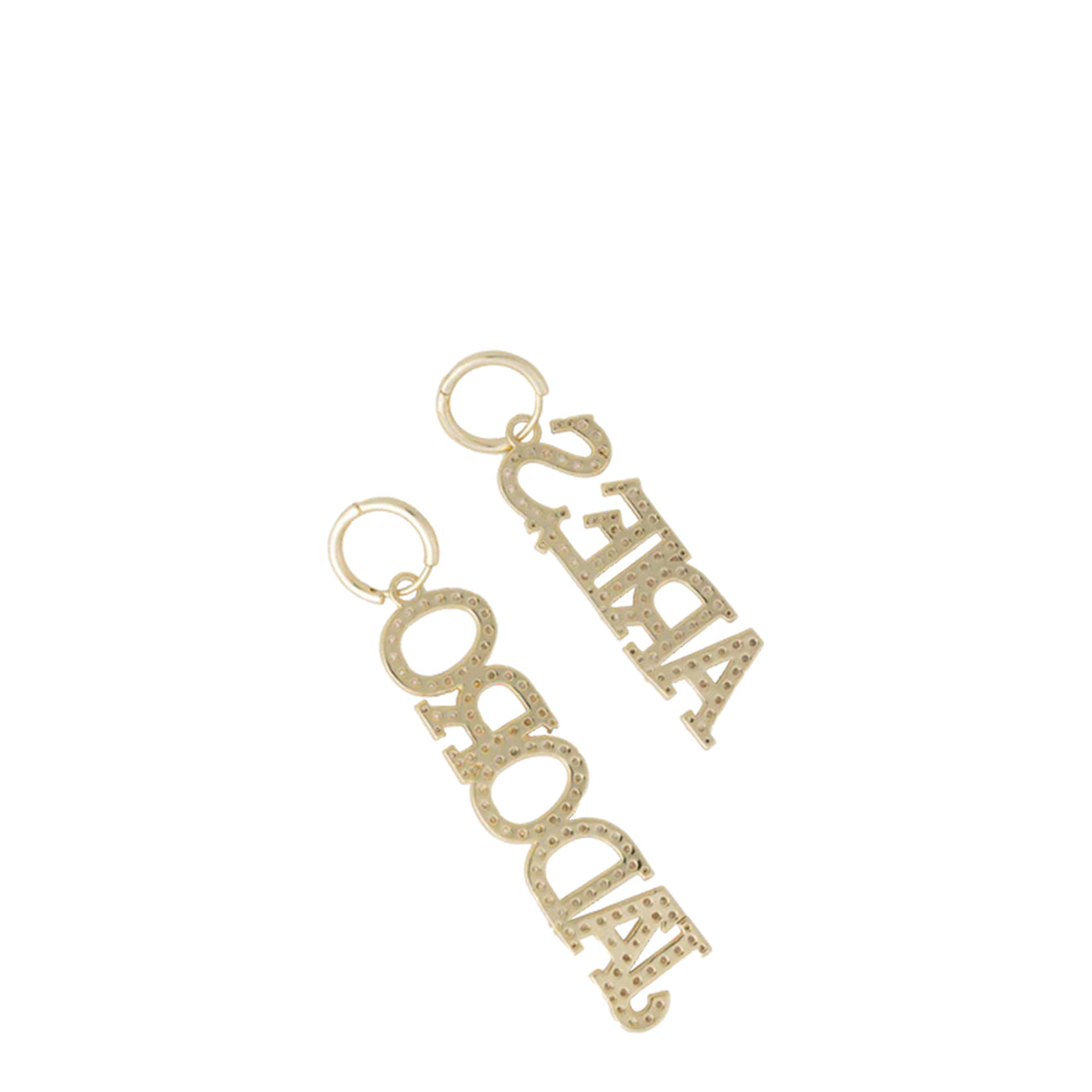 Aries J'Adoro Aries Paved Earring Gold