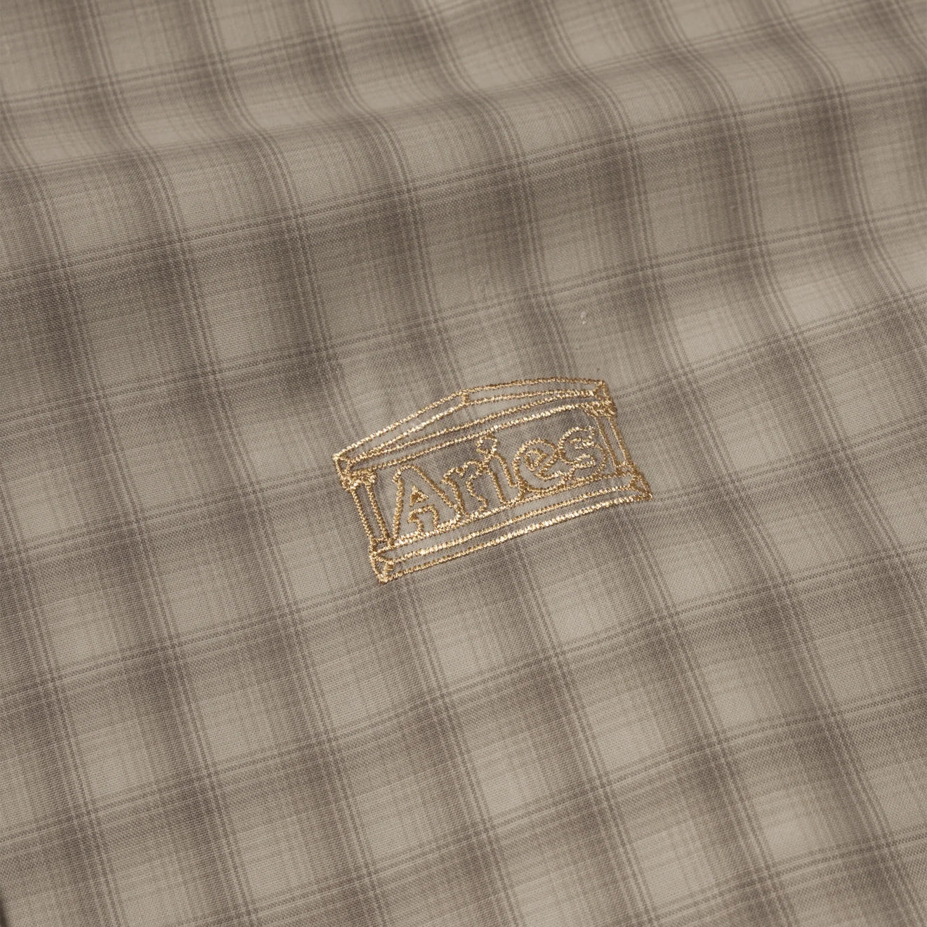 Aries Patchwork S/S Shirt Beige