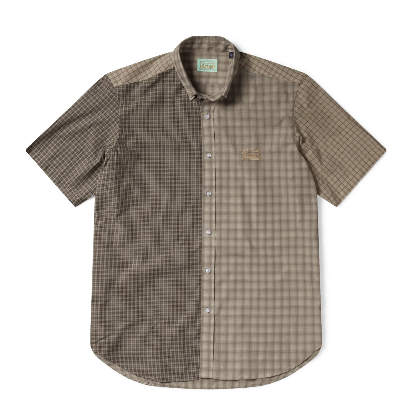 Aries Patchwork S/S Shirt Beige