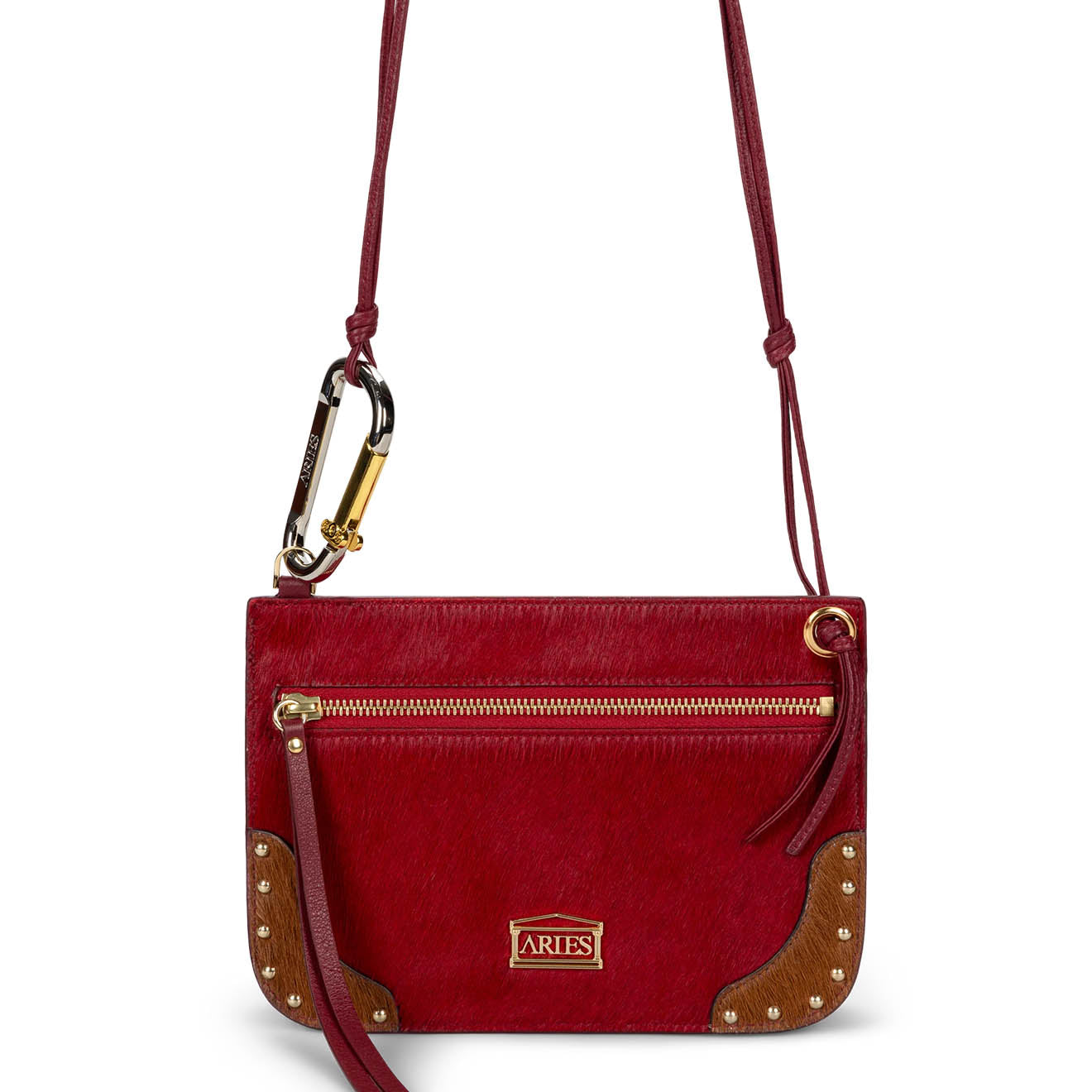Aries Ponyskin Bobby Bag Red - pam pam 