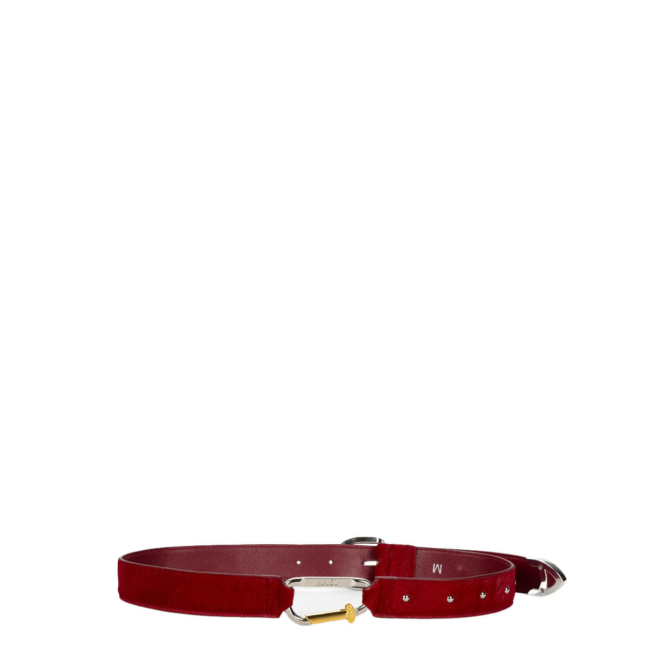 Aries Ponyskin Mazzo Belt Red - pam pam 