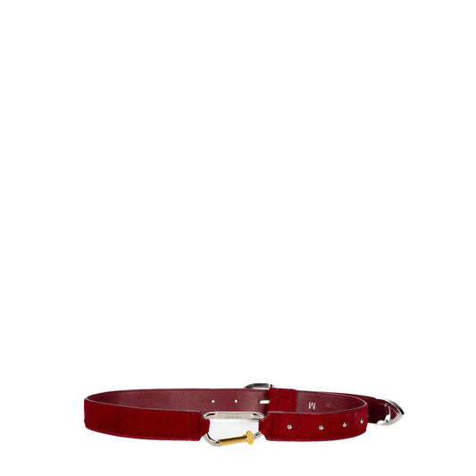 Aries Ponyskin Mazzo Belt Red - pam pam