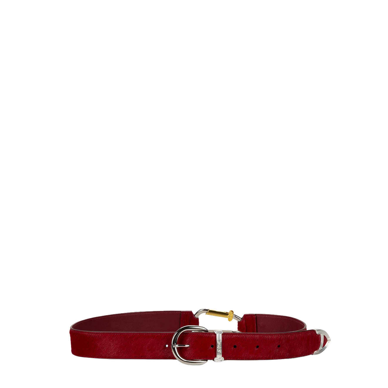 Aries Ponyskin Mazzo Belt Red - pam pam 