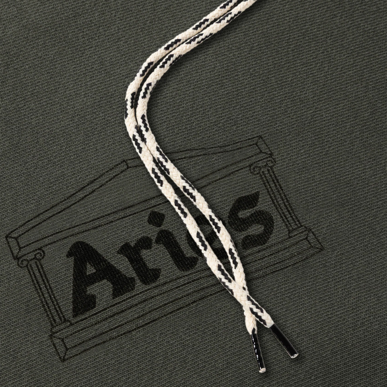Aries Premium Aged Temple Hoodie Olive
