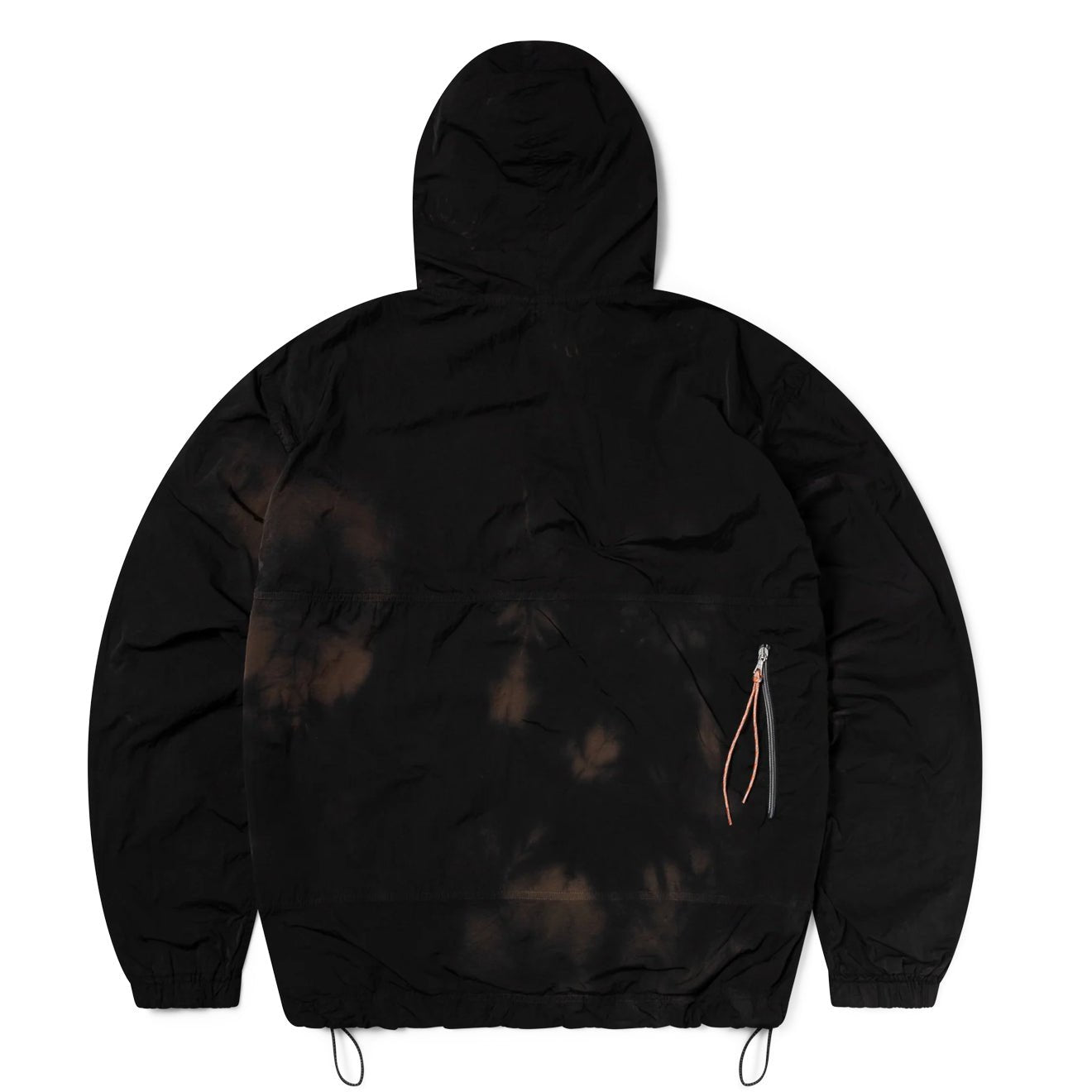 Aries Rag Dye Hooded Windcheater Jacket Brown