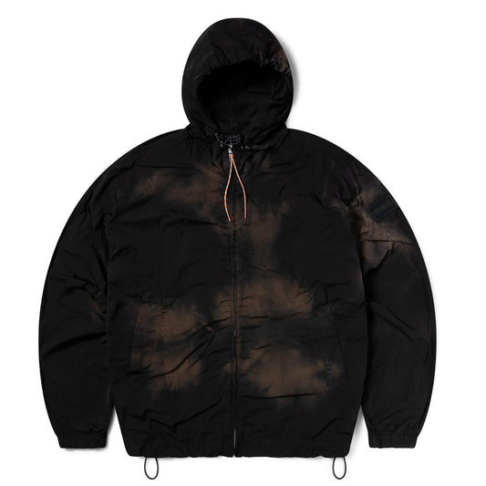 Aries Rag Dye Hooded Windcheater Jacket Brown