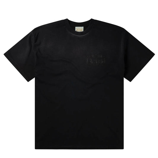 Aries Sunbleached Ancient Temple SS Tee Black - pam pam