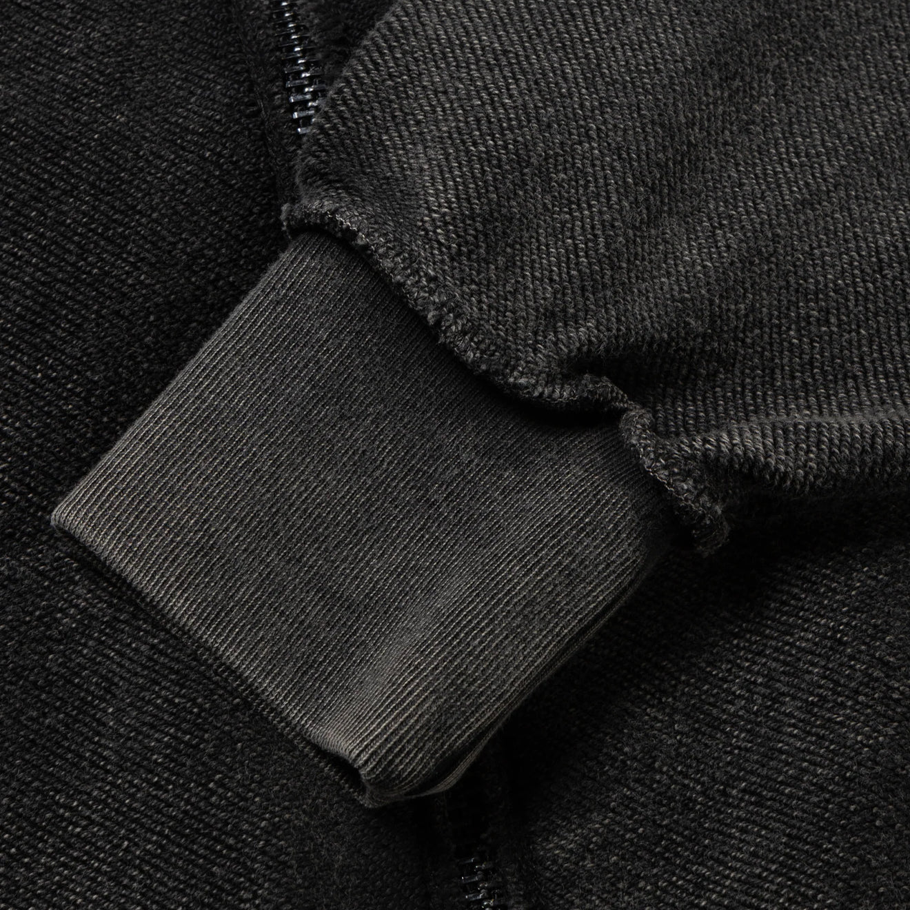 Aries Womens Aged Reverso Temple Zip Through Hoodie Black