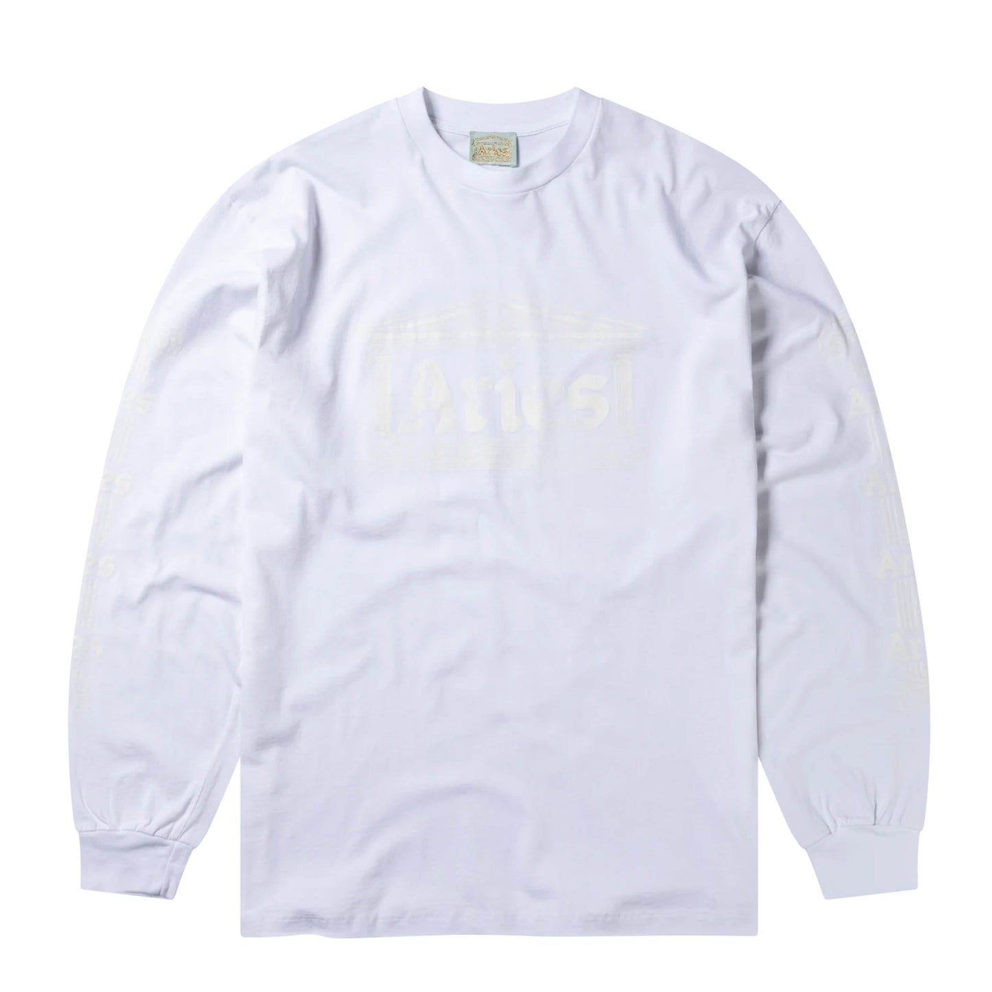 Aries Womens Ancient Temple LS Tee White - pam pam 