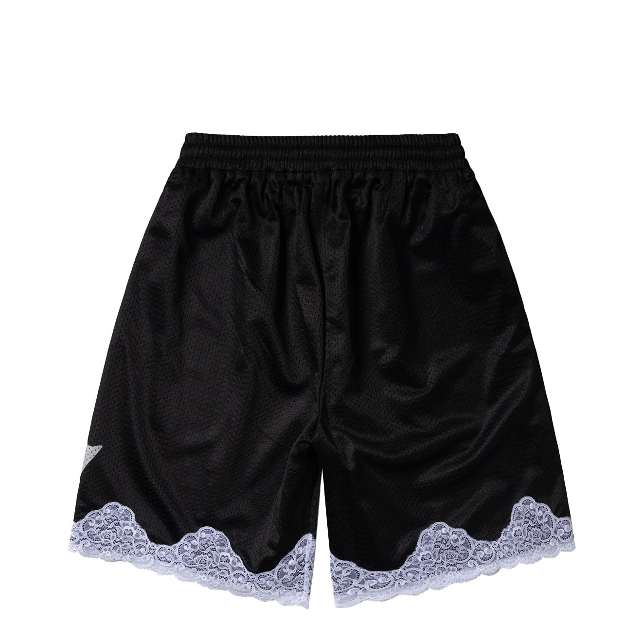 Aries Womens Gothic Lace Airtex Shorts Black