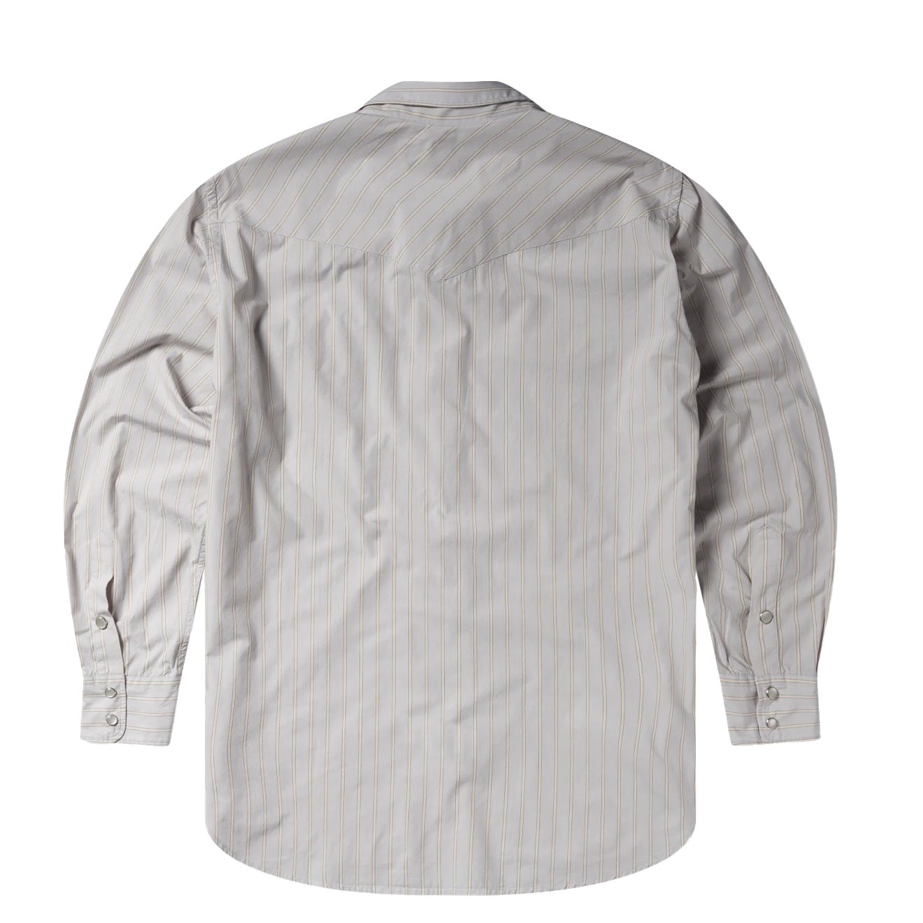 Aries Womens Poplin Stripe Western Shirt Beige