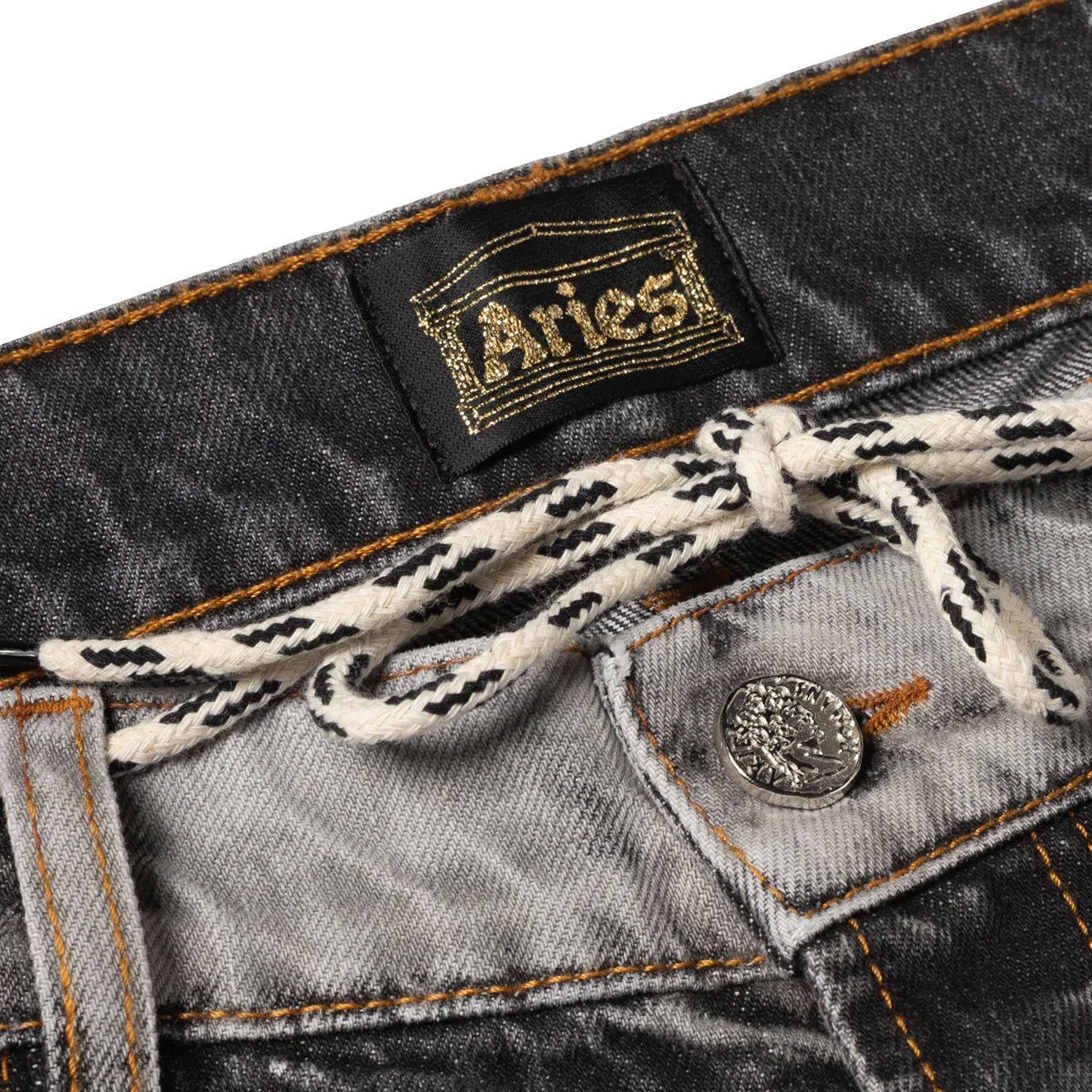 Aries Womens Stripey Lilly Jean Grey Multi