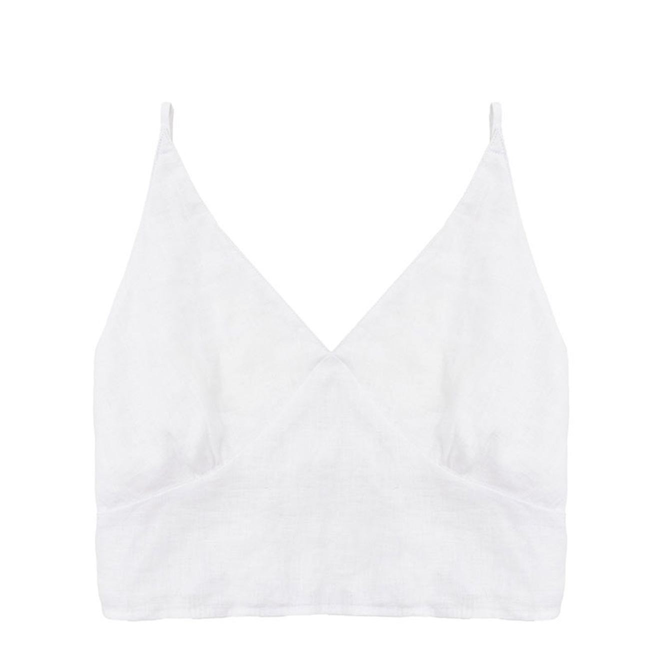 Arthur Cropped Bust Top Bright White