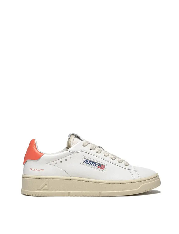 Autry Dallas Low Trainers White / Coral Autry