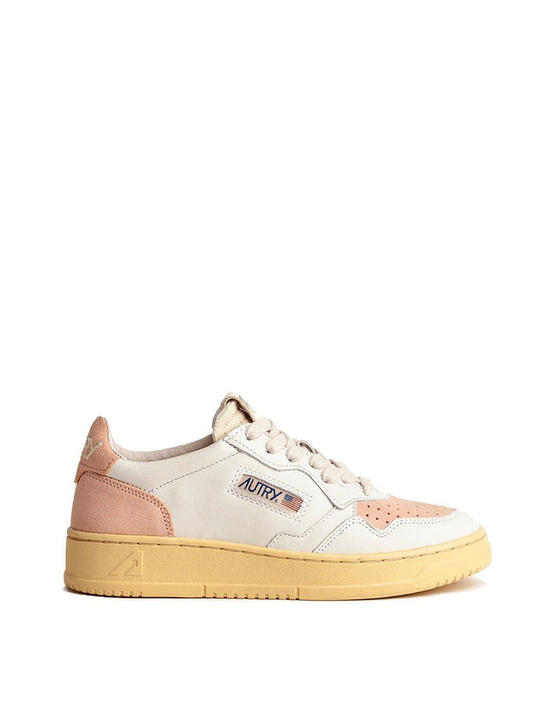Autry Medalist Low Trainers White / Coral Autry