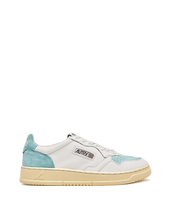 Autry Medalist Low Trainers White / Turquoise Autry