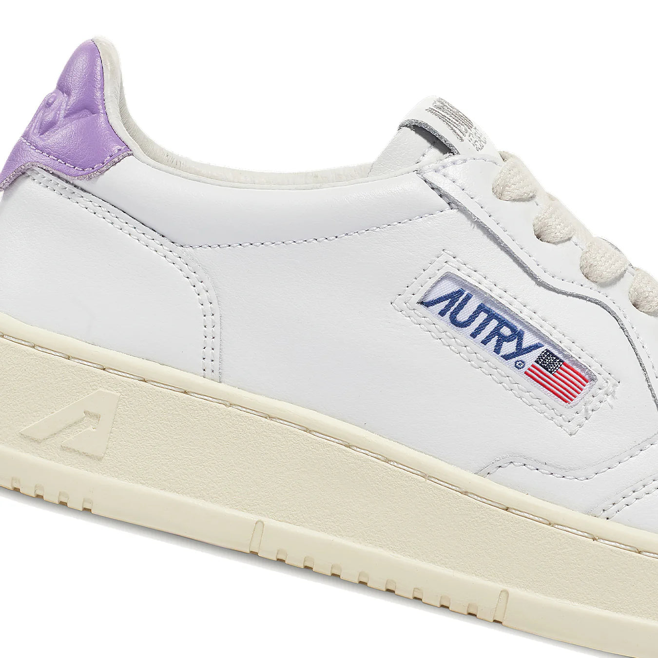 Autry Womens Medalist Low Trainer Leather / Leather - White / Lavender