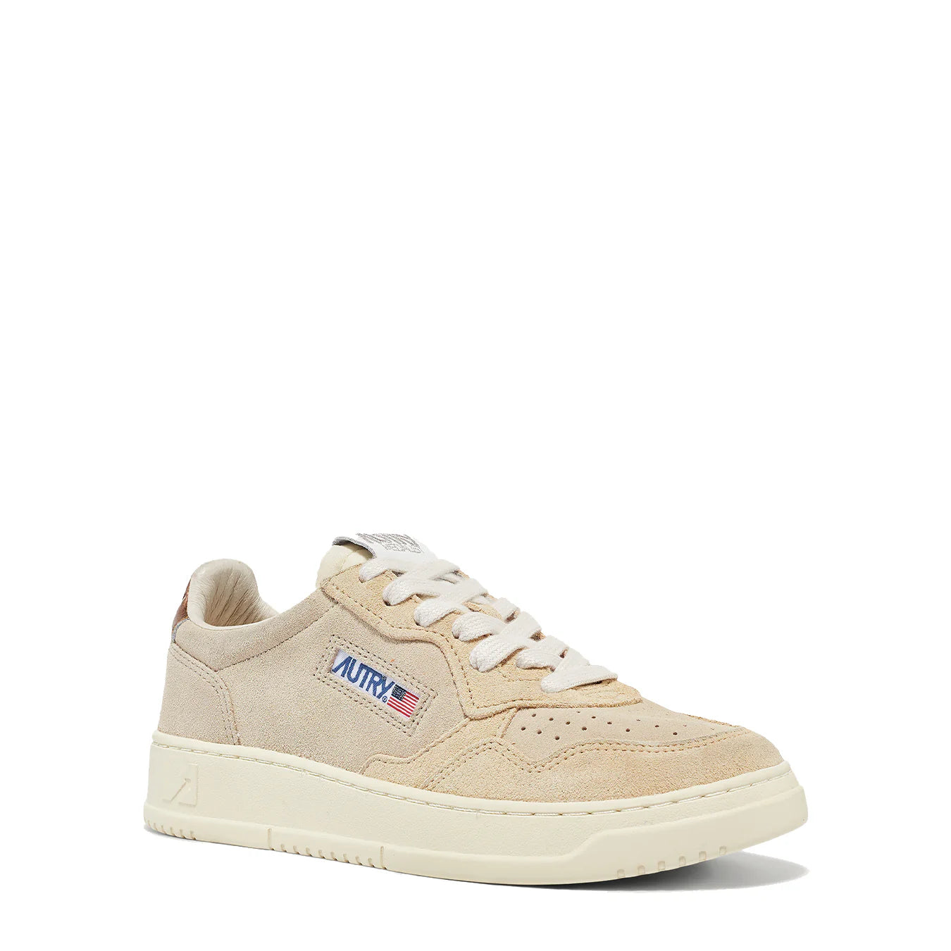 Autry Womens Medalist Low Trainer Mix Suede Geyser / Ecru