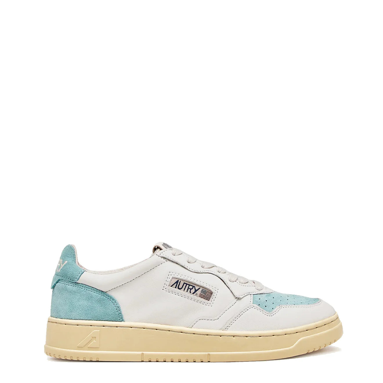 Autry Medalist Low Trainers White / Turquoise