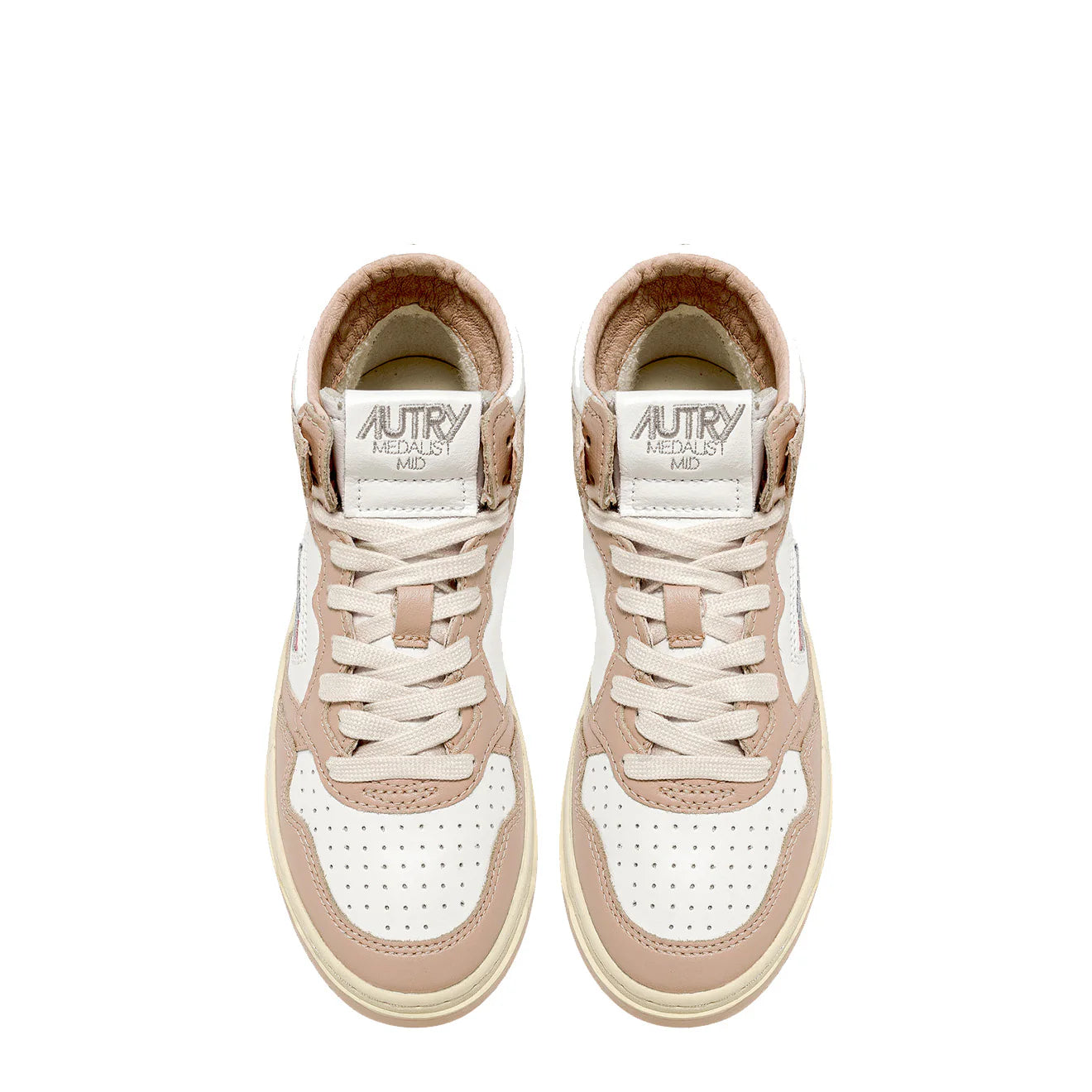 Autry Medalist Mid Trainers White / Mushroom