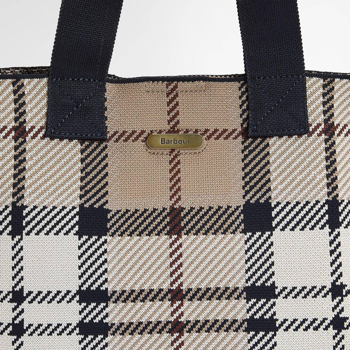 Barbour Layla Tartan Mini Tote Bag Rosewood Tartan