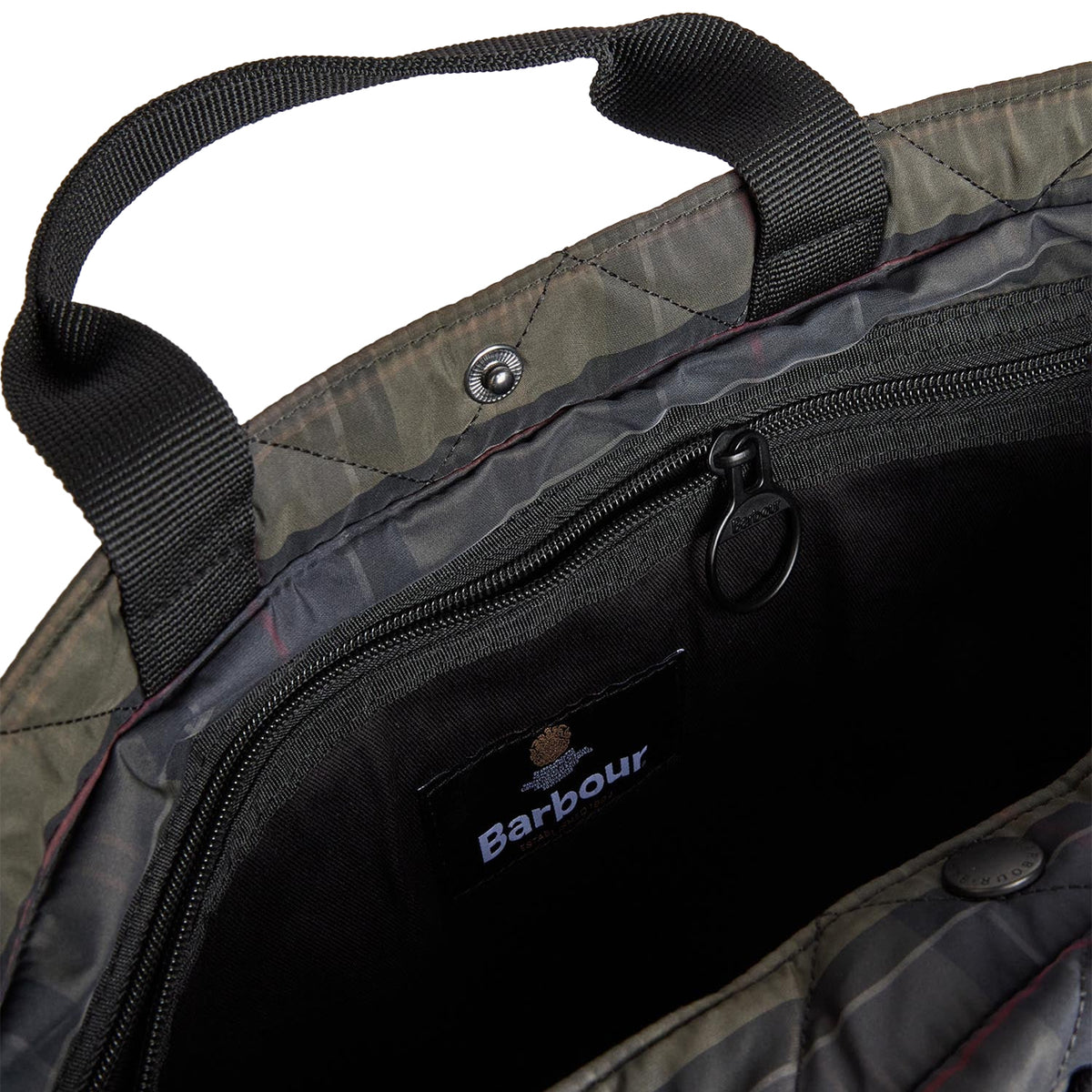 Barbour Tartan Liddesdale Tote Bag Shadow Classic Tartan