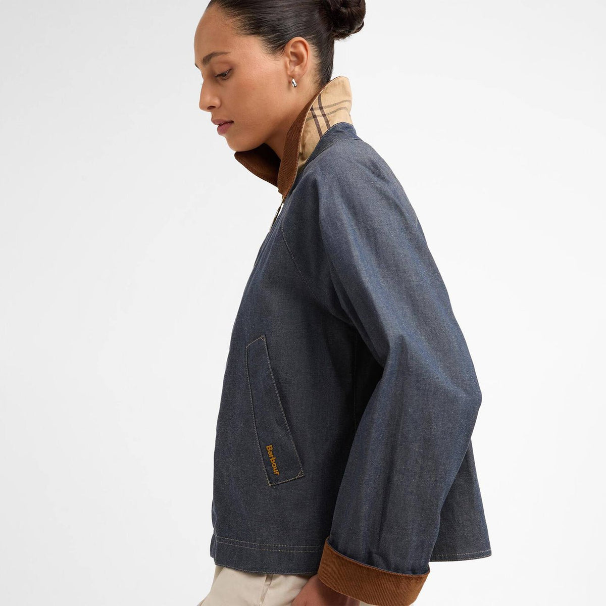 Barbour Womens Freckleton Denim Jacket Indigo / Dress