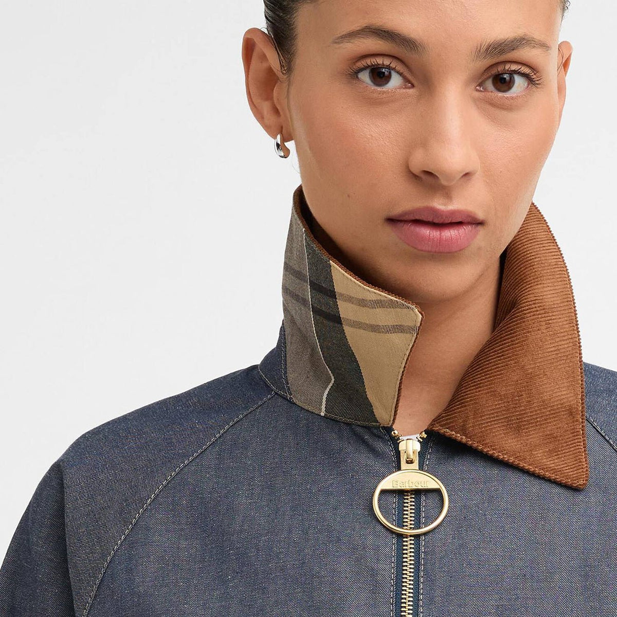 Barbour Womens Freckleton Denim Jacket Indigo / Dress