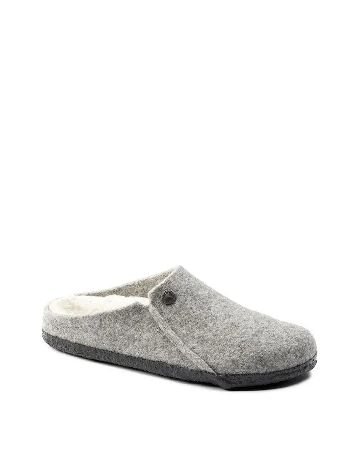 Birkenstock Zermatt Shearling Narrow Slipper Light Grey Birkenstock