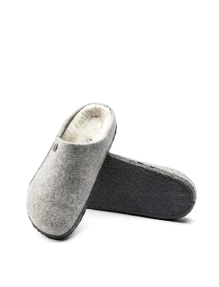 Birkenstock Zermatt Shearling Narrow Slipper Light Grey Birkenstock